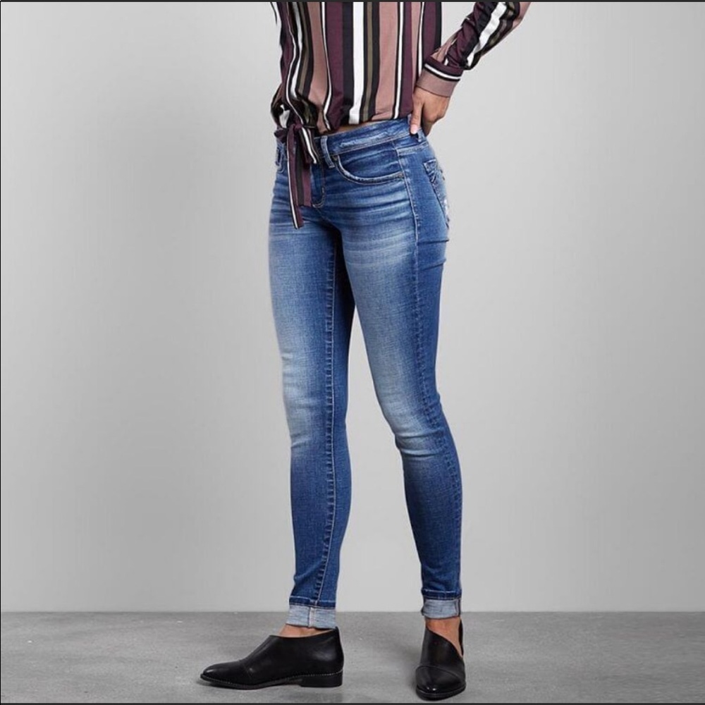 Buckle Black Denim Skinny Jeans Fit No. 53